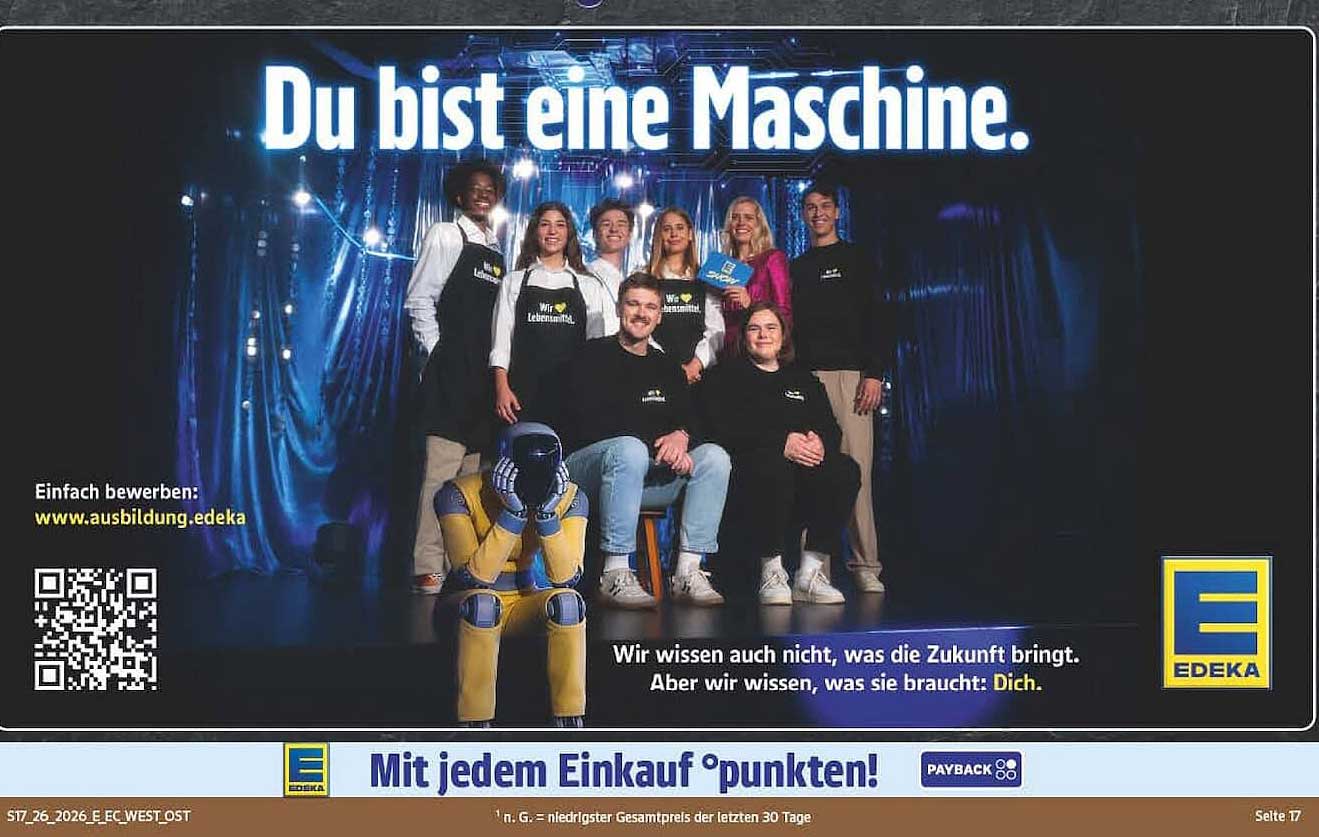 Du bist eine Maschine.