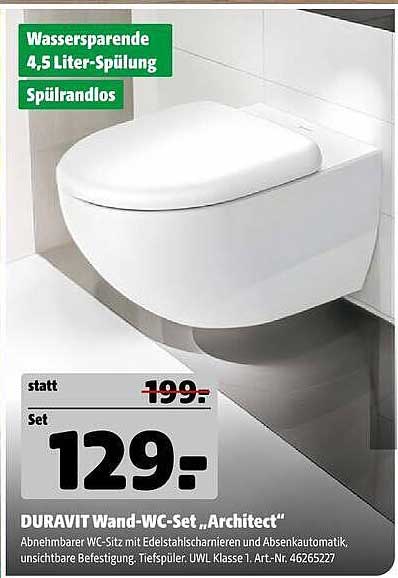 Duravit Wand-WC-Set „Architect“