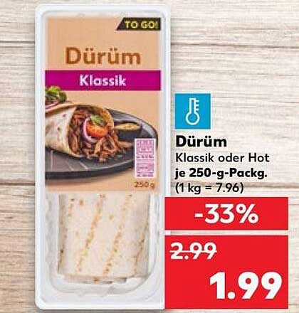 Dürüm Klassik oder Hot je 250-g-Packg.