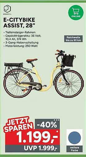 E-CITYBIKE ASSISTOR, 28"