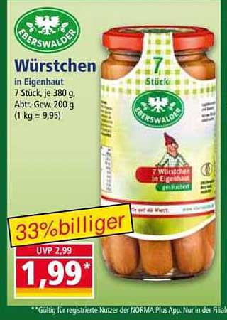 EBERSWALDER Würstchen in Eigenhaut