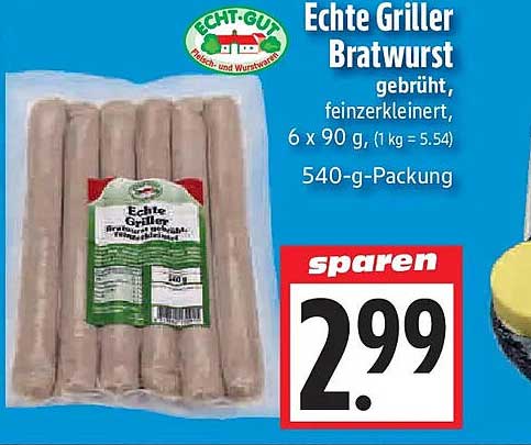 Echte Griller Bratwurst