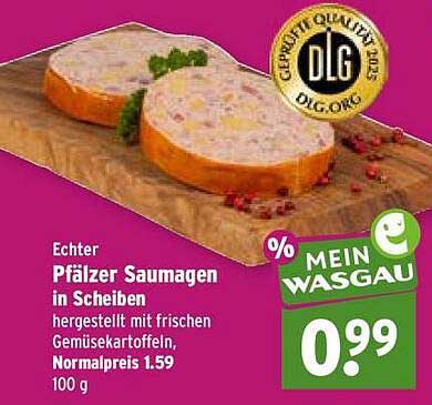 Echter Pfälzer Saumagen in Scheiben