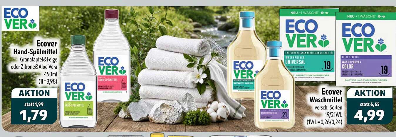 Ecover Hand-Spülmittel Granatapfel&Feige oder Zitrone&Aloe Vera 450ml