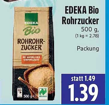 EDEKA Bio Rohrzucker