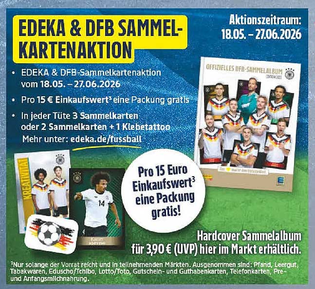EDEKA & DFB SAMMEL-KARTENAKTION