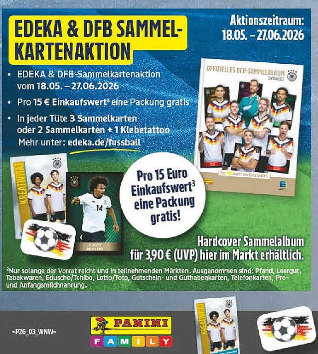 EDEKA & DFB SAMMELKARTENAKTION