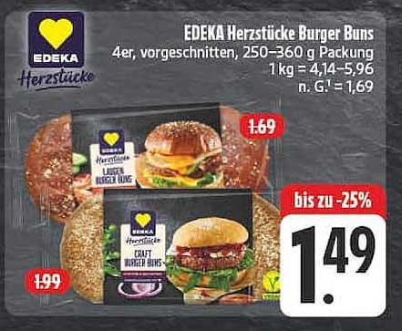 EDEKA Herzstücke Burger Buns
