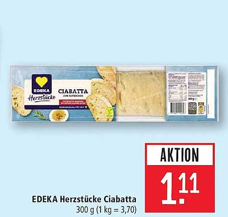 EDEKA Herzstücke Ciabatta