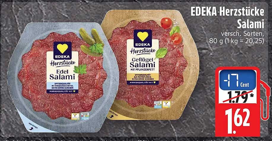 EDEKA Herzstücke Salami
