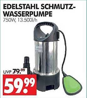 EDELSTAHL SCHMUTZ-WASSERPUMPE