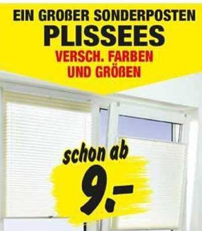 EIN GROSSER SONDERPOSTEN PLISSEES VERSCH. FARBEN UND GRÖßEN