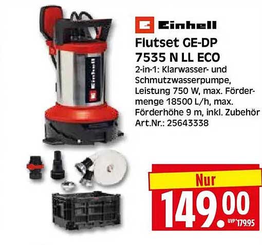 Einhell Flutset GE-DP 7535 N LL ECO