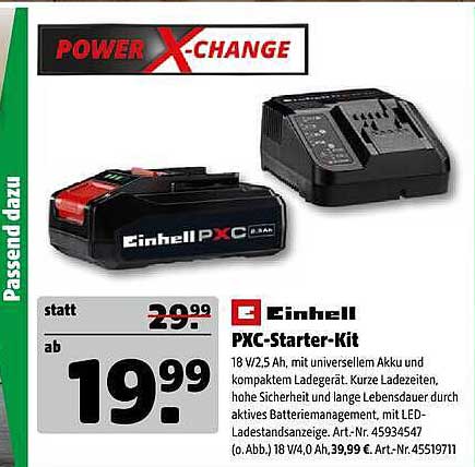 Einhell PXC-Starter-Kit