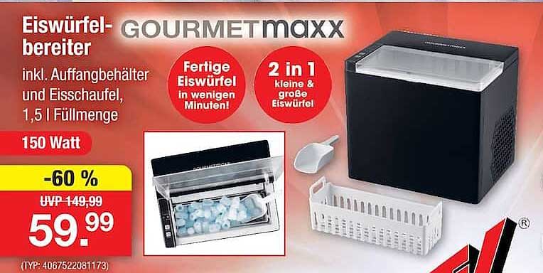 Eiswürfelbereiter GOURMETmaxx