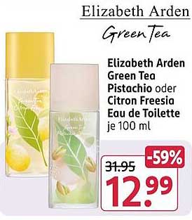 Elizabeth Arden Green Tea Pistachio oder Citron Freesia Eau de Toilette je 100 ml