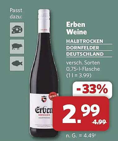 Erben Weine HALBTROCKEN DORNFELDER DEUTSCHLAND