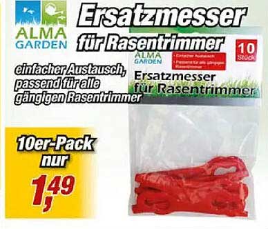 Ersatzmesser für Rasentrimmer