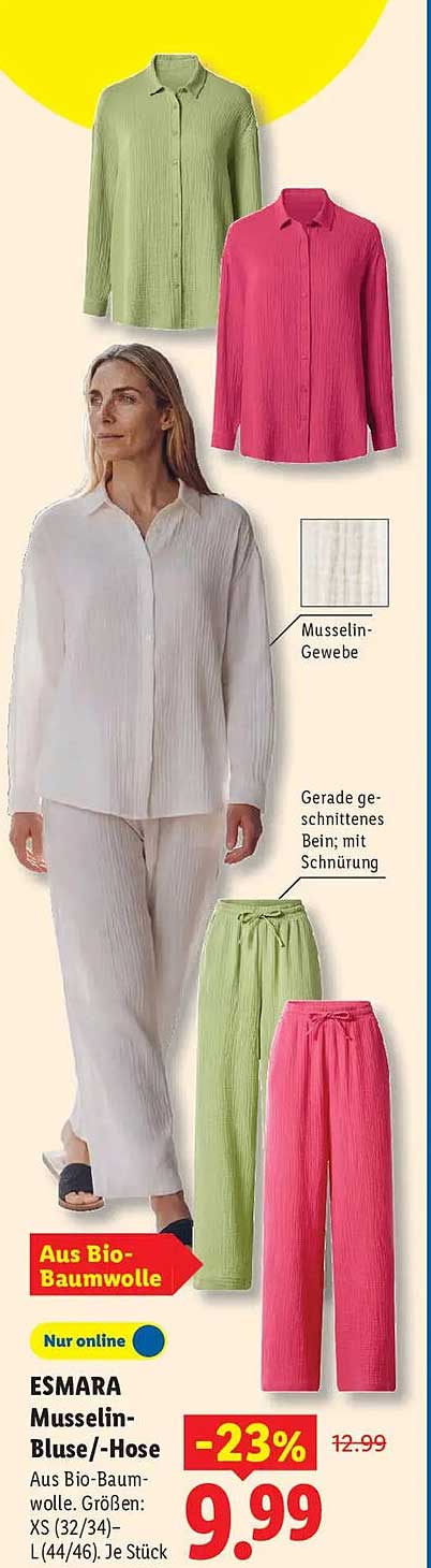 ESMARA Musselin-Bluse/-Hose