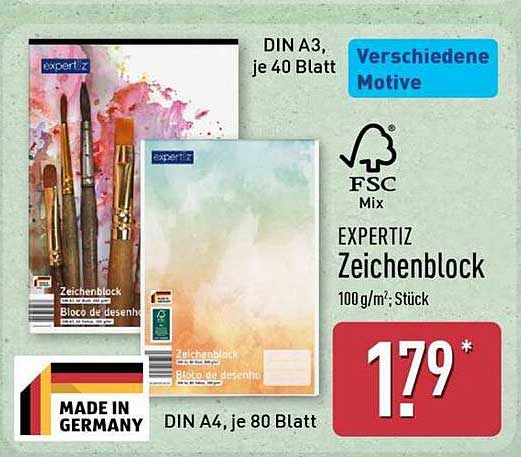 EXPERTIZ Zeichenblock