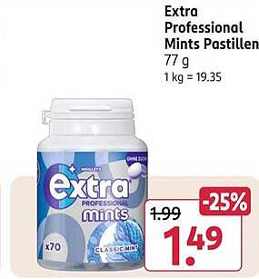 Extra Professional Mints Pastillen