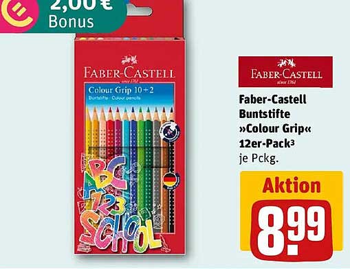 Faber-Castell Buntstifte »Colour Grip« 12er-Pack³ je Pckg.