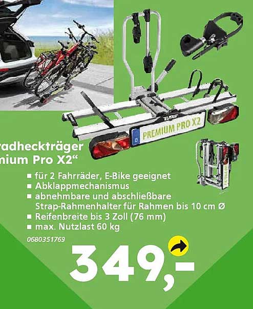 Fahrradheckträger "Premium Pro X2"