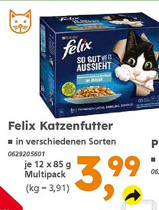 Felix Katzenfutter in verschiedenen Sorten