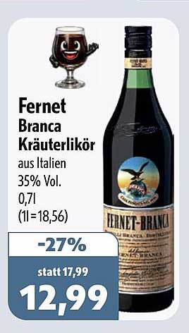 Fernet Branca Kräuterlikör