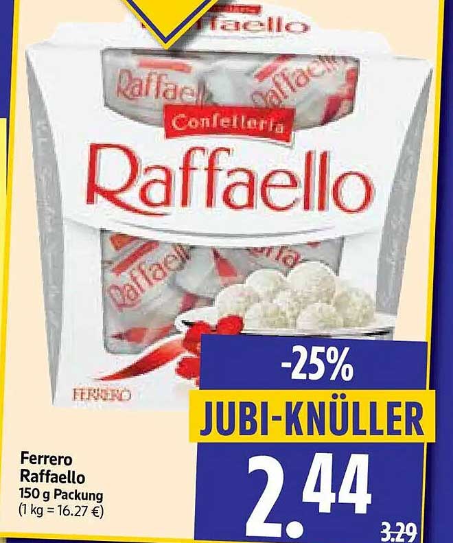 Ferrero Raffaello 150 g Packung