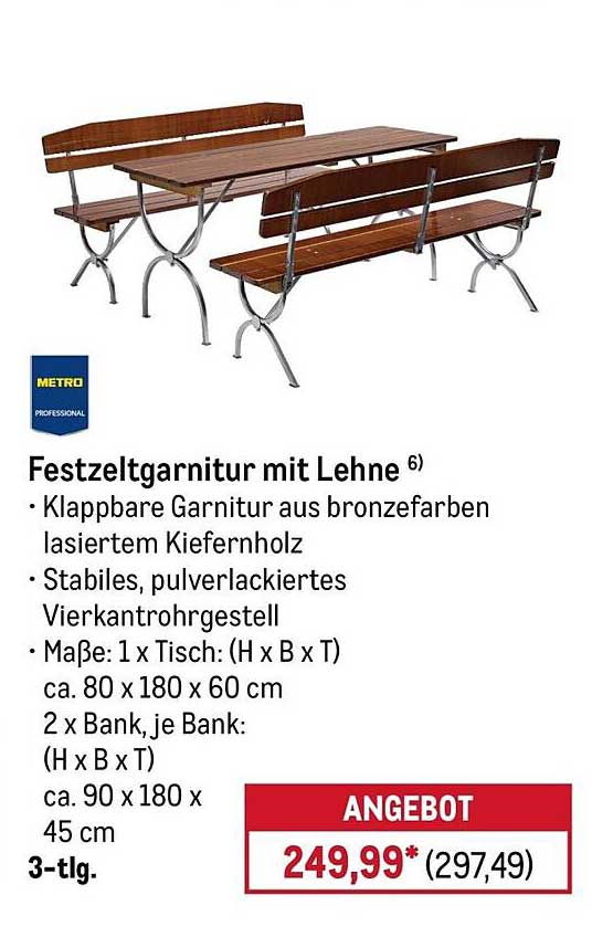 Festzeltgarnitur mit Lehne 6)