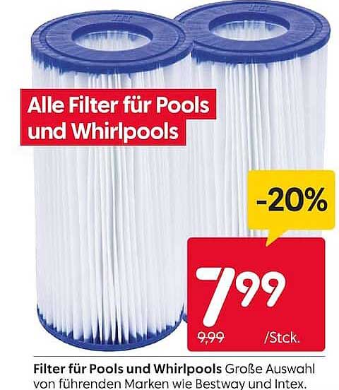 Filter für Pools und Whirlpools