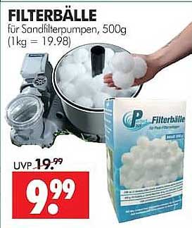FILTERBÄLLE für Sandfilterpumpen, 500g (1 kg = 19,98)