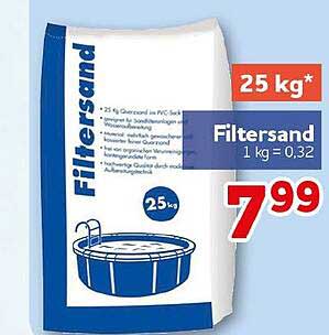 Filtersand 25 kg*