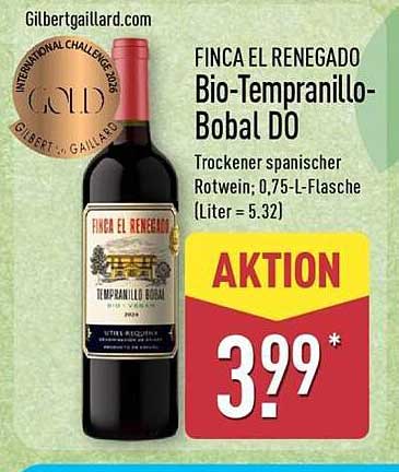 FINCA EL RENEGADO Bio-Tempranillo-Bobal DO
