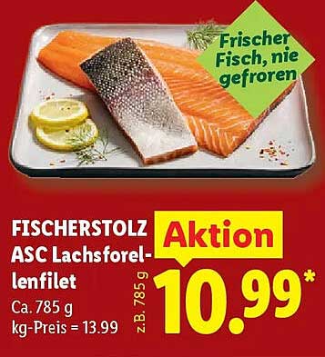 FISCHERSTOLZ ASC Lachsforelle, Lenfilet