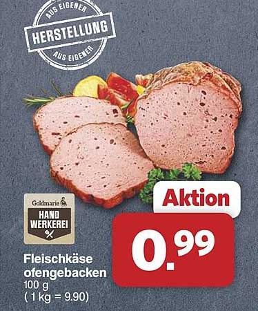 Fleischkäse ofengebacken 100 g (1 kg = 9.90)