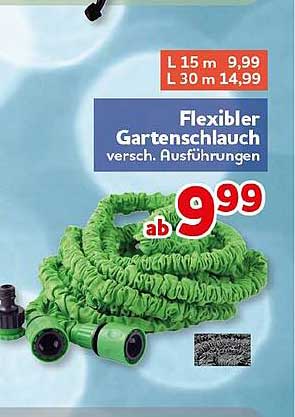 Flexibler Gartenschlauch versch. Ausführungen