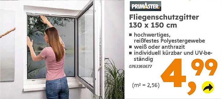 Fliegengitter 130 x 150 cm