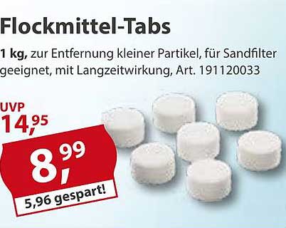 Flockmittel-Tabs