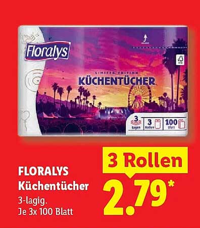 FLORALYS Küchentücher