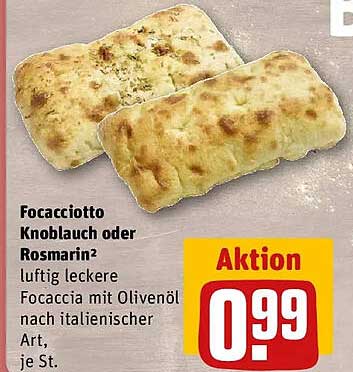 Focacciotto Knoblauch oder Rosmarin²