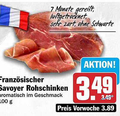 Französischer Savoyer Rohschinken