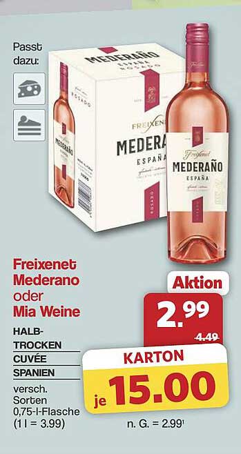 Freixenet Mederano oder Mia Weine
