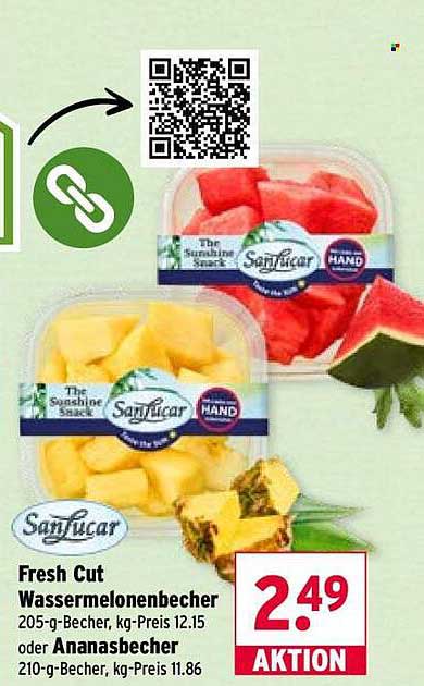 Fresh Cut Wassermelonenbecher
