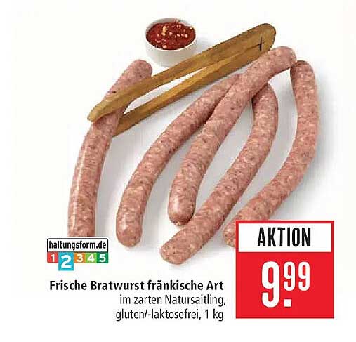 Frische Bratwurst fränkische Art