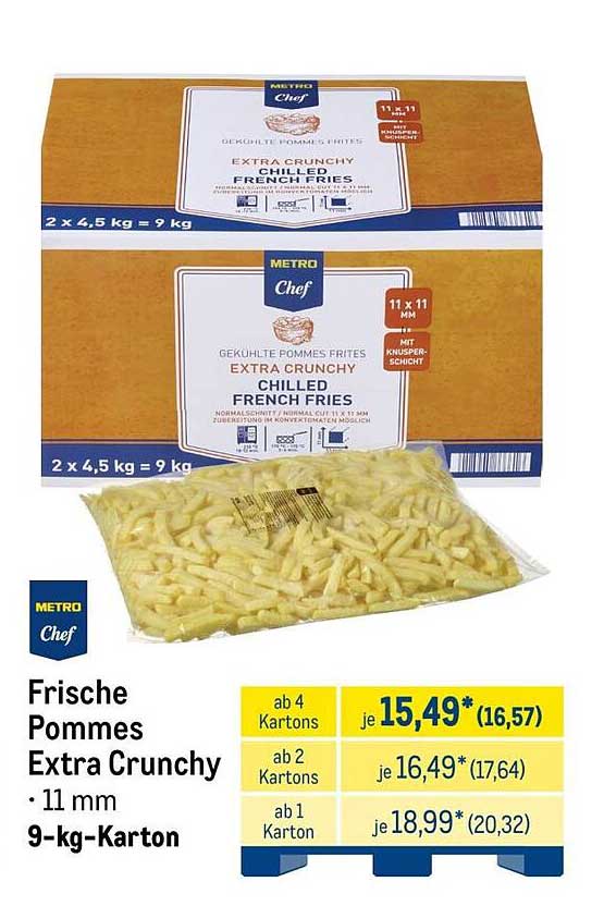 Frische Pommes Extra Crunchy