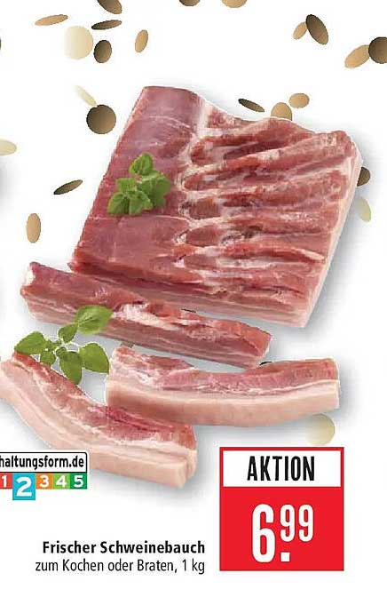 Frischer Schweinebauch