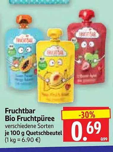Fruchtbar Bio Fruchtpüree