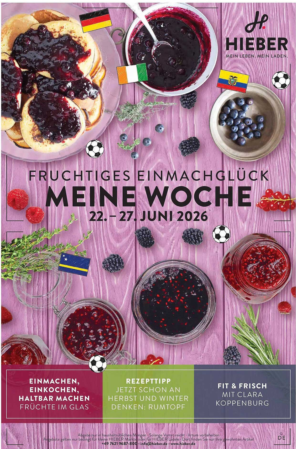 FRUCHTIGES EINMACHGLÜCK MEINE WOCHE 22.–27. JUNI 2026